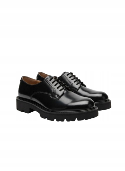 Ted Baker Černé Lakované Polobotky S Tlustou Podrážkou 37 3_B