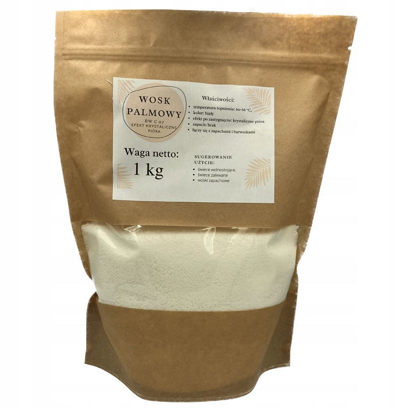 

Wosk Palmowy naturalny do świec 1 Kg