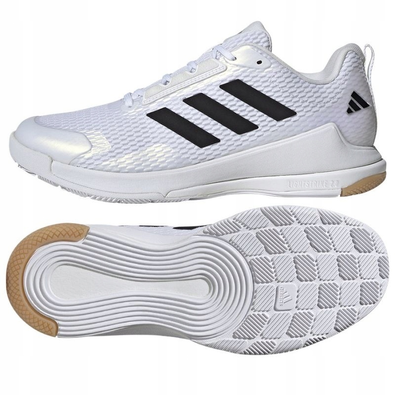 Białe Syntetyk Buty Siatkówka Adidas r.41 1/3