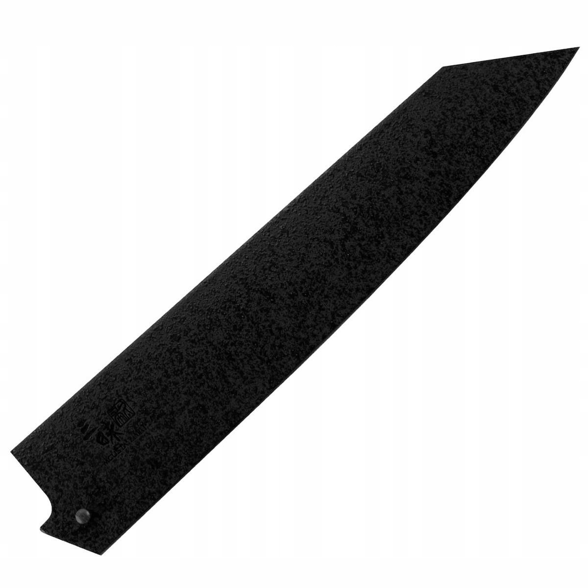 Mcusta Zanmai Drevený chránič na nôž Saya Black Kiritsuke Gyuto 23 cm