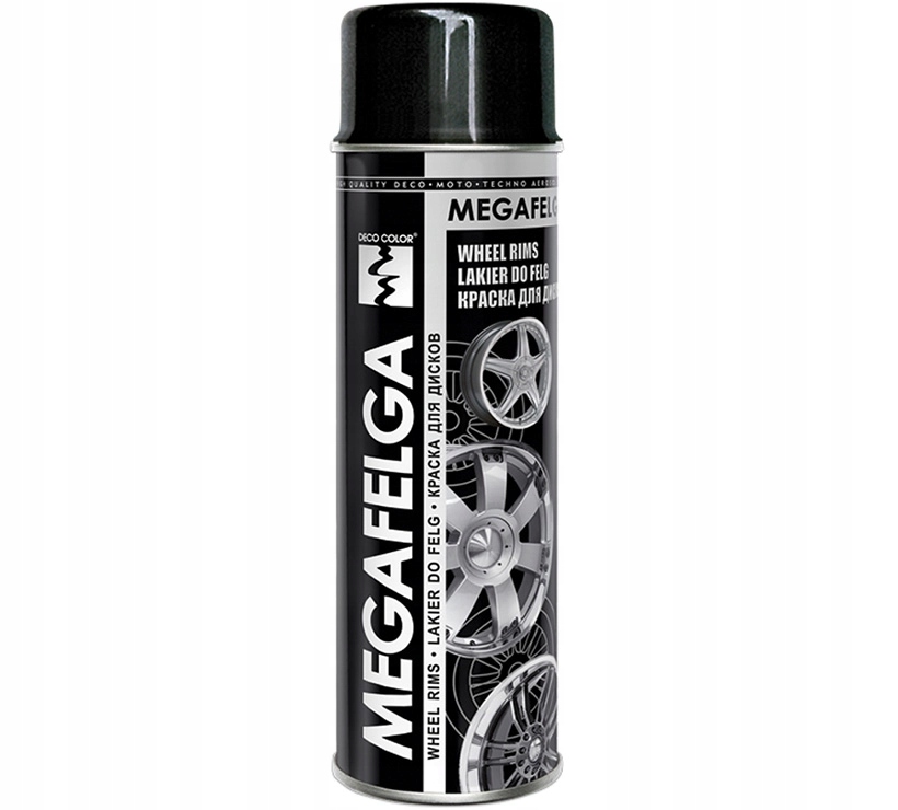 Lakier akrylowy do felg czarna satyna