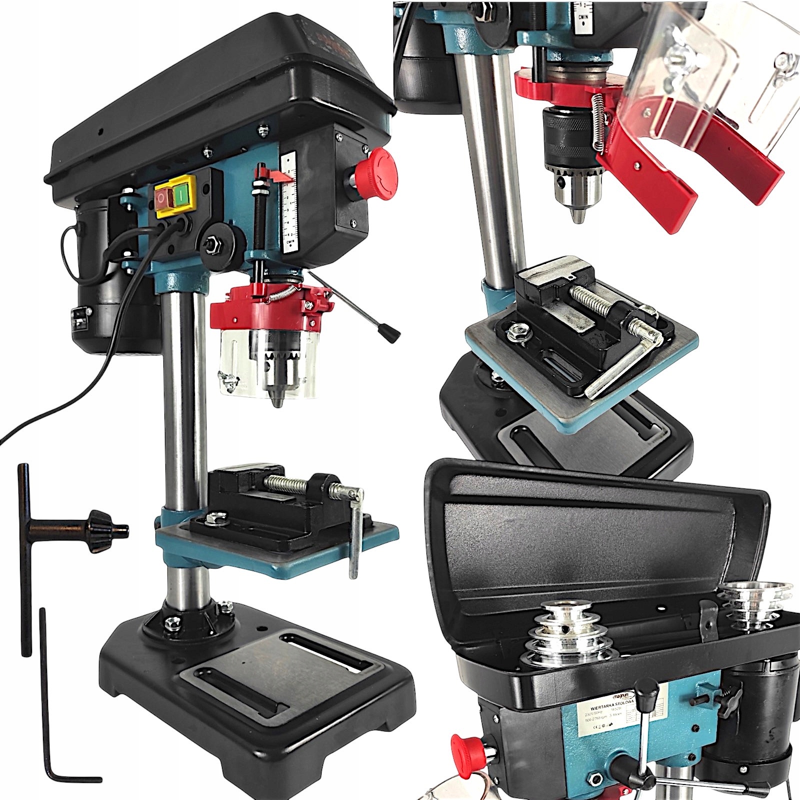WIERTARKA STOŁOWA WIERATKA KOLUMNOWA INDUKCYJNA SŁUPOWA 1650W MOCNA
