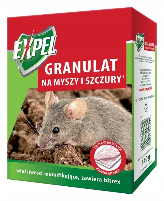 

Granulat na myszy i szczury 140g Expel