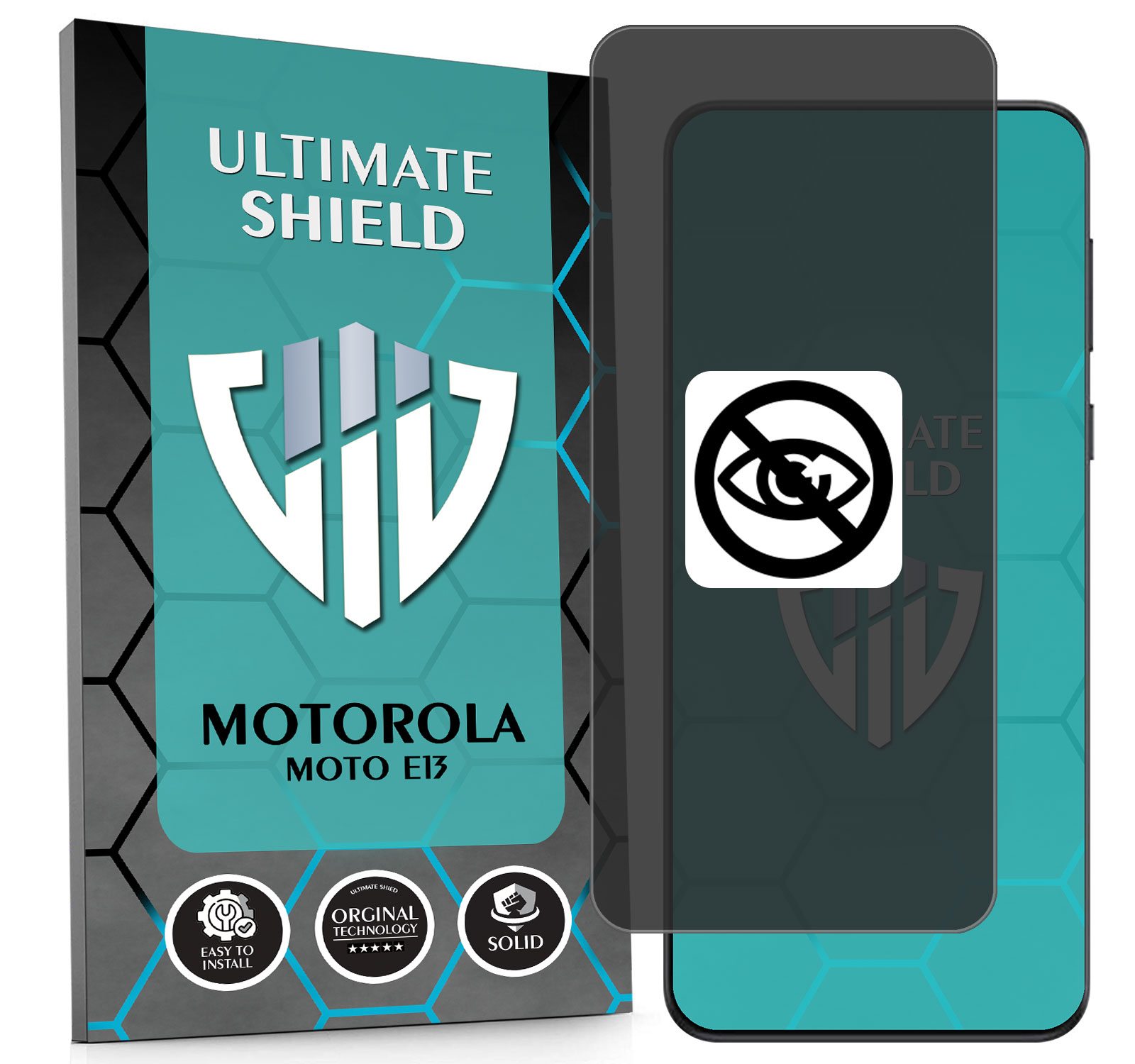 Sklo 5D Privacy Private Anti-spy Pro Motorola Moto E13 Hydrogelové Matné
