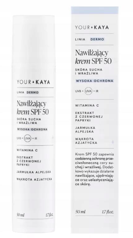 Krem Ochrona Uv Do Twarzy Your Kaya Dermokosmetyki 50 Spf Na Dzień 50 ML