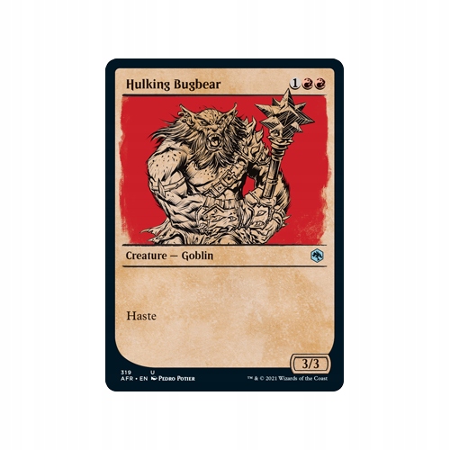 Mtg 4x Hulking Bugbear *Showcase* (Uncommon)