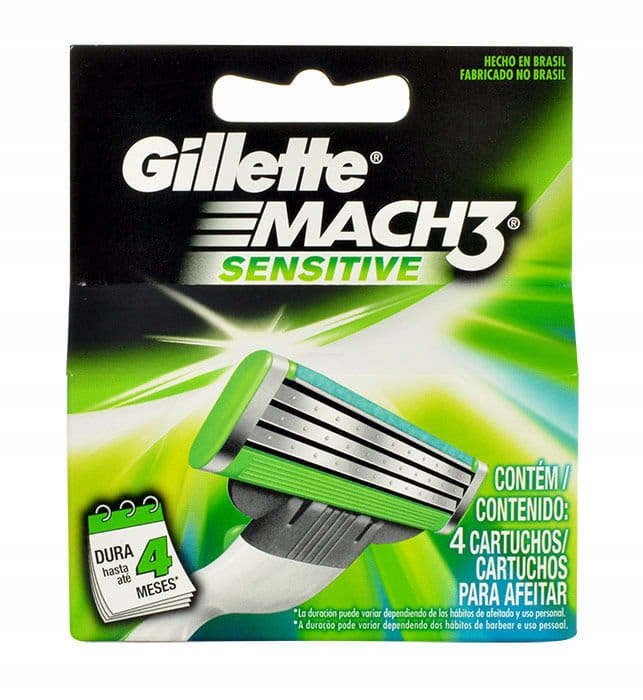 

Wkłady Do Maszynek Gillette MACH3 Sensitive 4SZT.