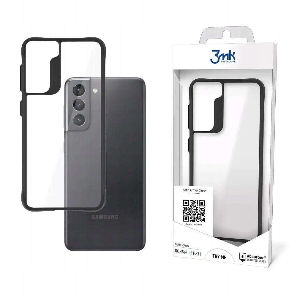 Etui 3mk Satin Armor Case+ na Samsung Galaxy S21 5G przezroczyste 3mk