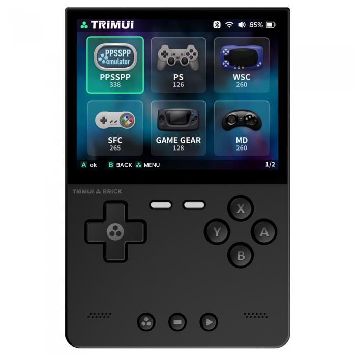Prenosná konzola retro vrecko Trimui Brick TG3040 256GB čierna Hry