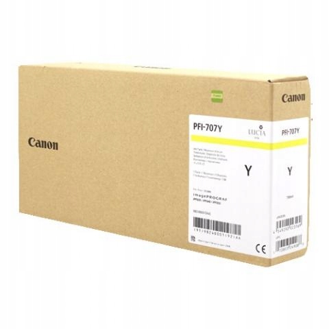 Originálny atrament PFI-707Y 9824B001 700 ml pre Canon iPF830 iPF840 iPF850