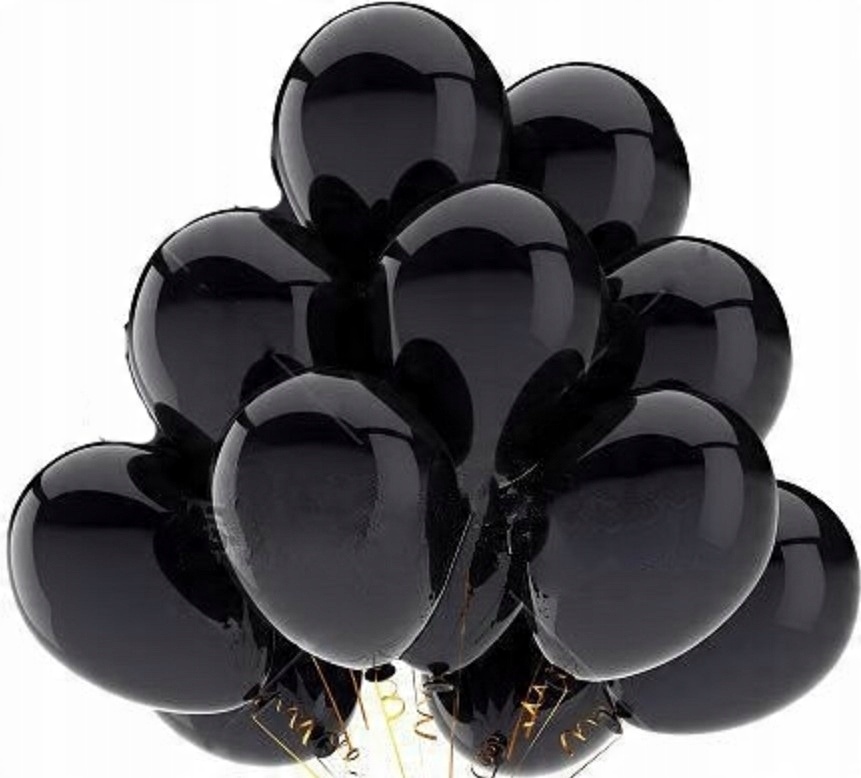 

Balony Eco 30cm metalizowane, czarne 10 sztuk Pd