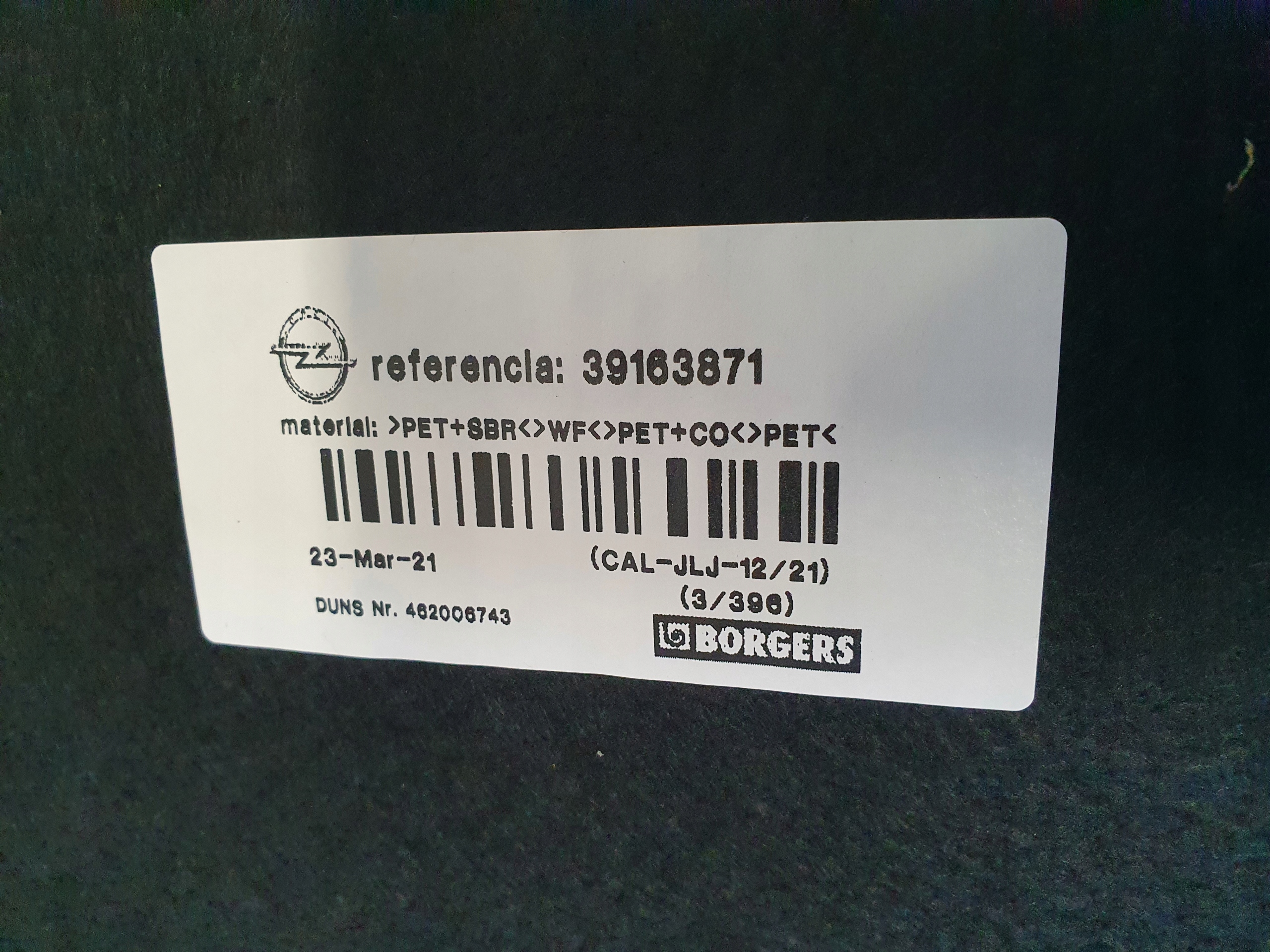 OPEL CROSSLAND X LIFT floor mats boot
