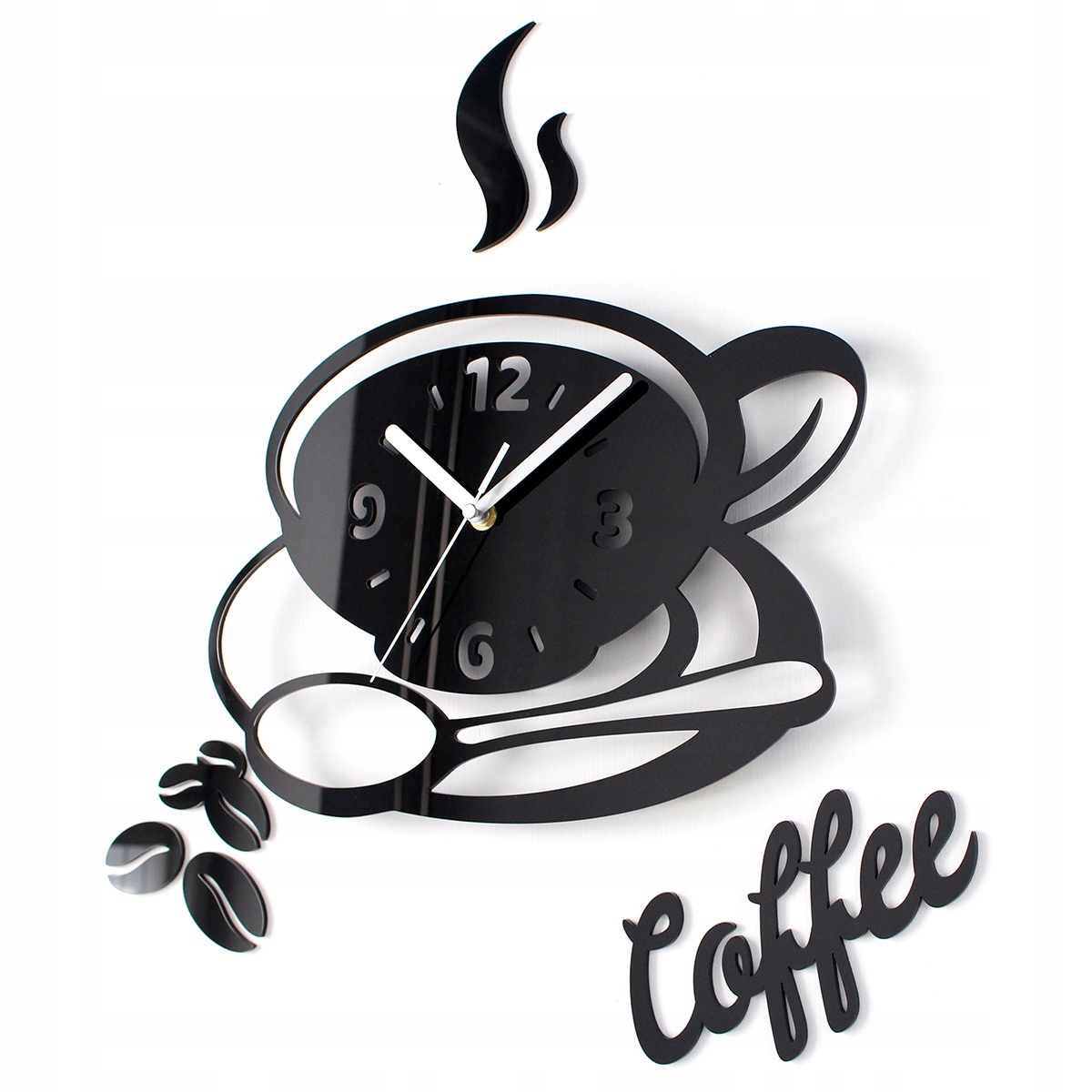 

Nowoczesny Zegar Ścienny Coffee do kuchni Kawa
