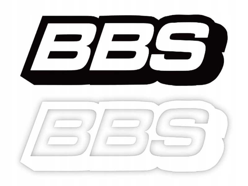 BBS - Naklejka na samochód na auto KOLOR