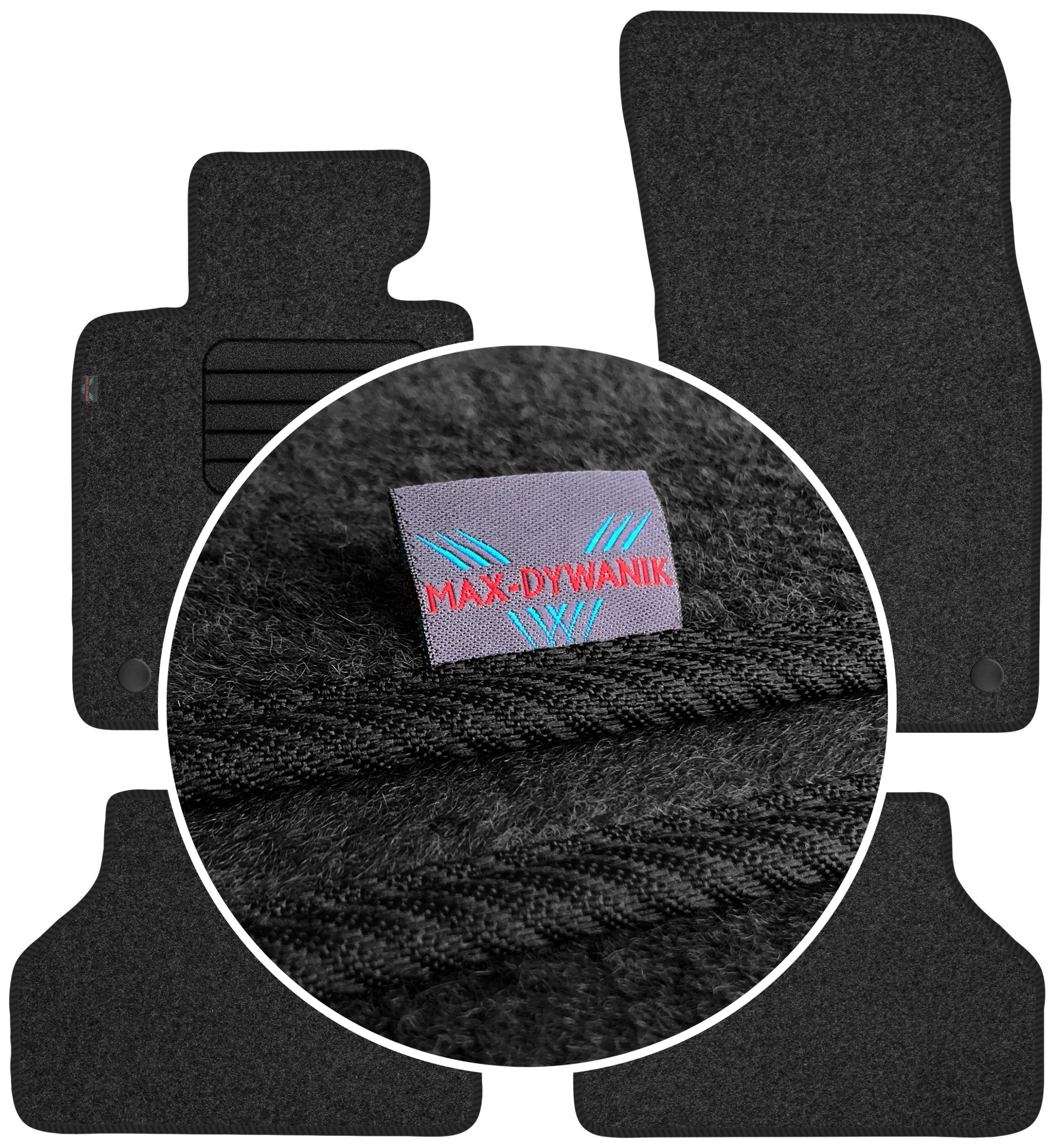 

Bmw 5 E60 E61 2003-2010 Wycieraczki welurowe