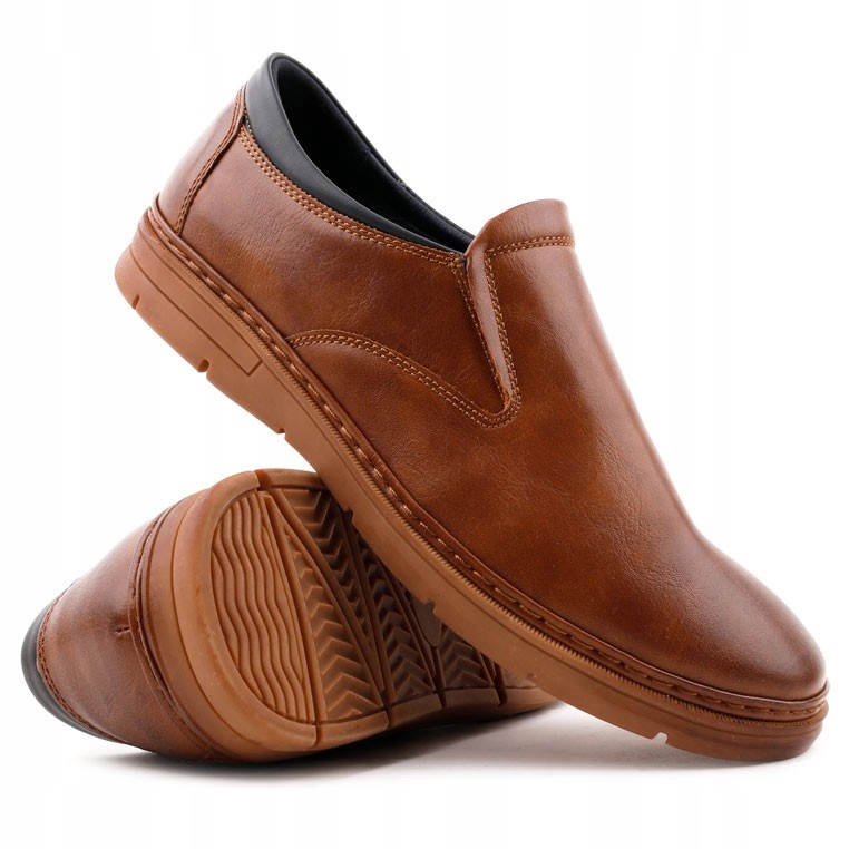 

Camelowe Buty Męskie Wizytowe Półbuty Wsuwane
