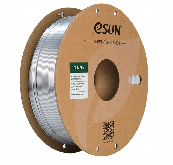 Filament eSUN Silk Pla Silver stříbrný 1KG