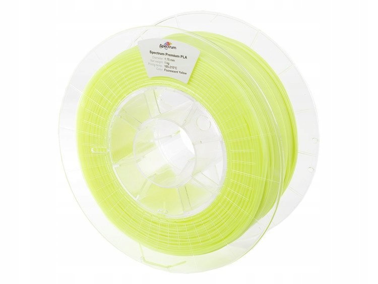 Spectrum Filaments PLA 1,75 mm 1 kg Fluo Żółty