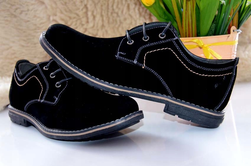 BUTY WIZYTOWE WESELNE SPORTOWE DO JEANS PÓŁBUTY OBUWIE MĘSKIE DO GARNITURU Rozmiar 41