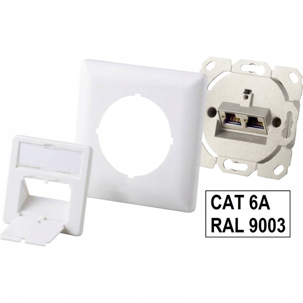 

Gniazdo Internetowe ścienne podtynkowe RJ45 cat. 6