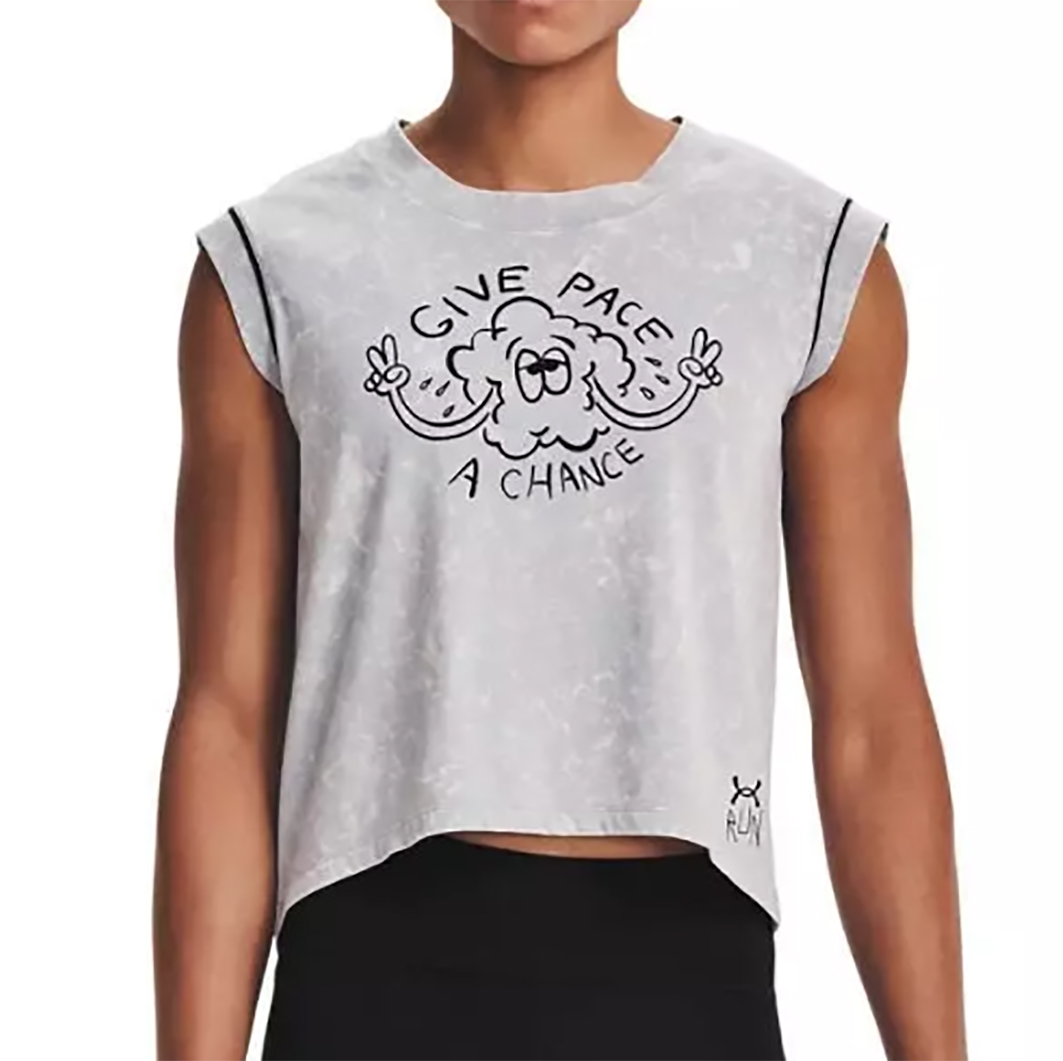 Under Armour Koszulka Heatgear Give Pace a Chance Ss Loose 1361377014 Sm