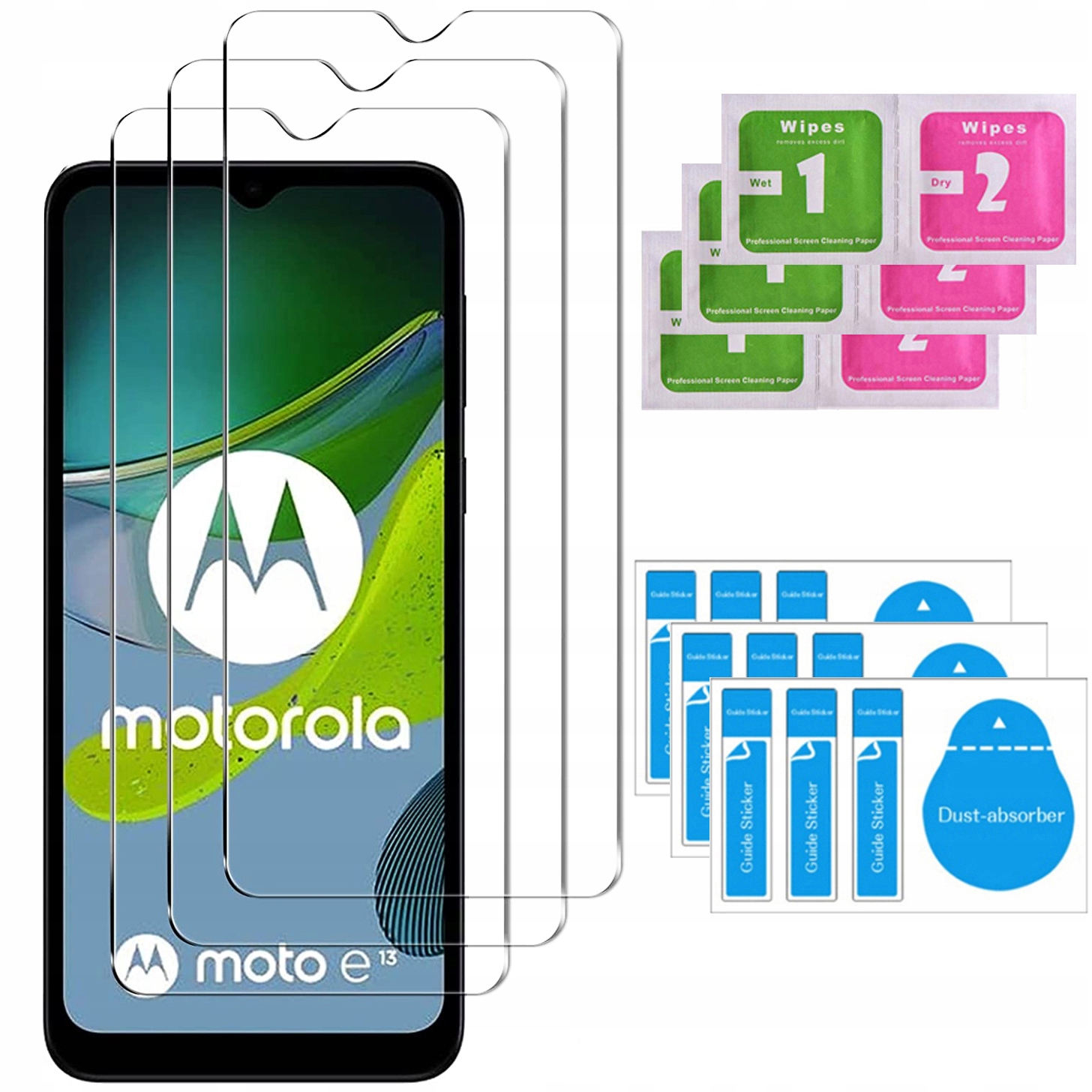 

3x Szkło Hartowane 9H do Motorola Moto E13