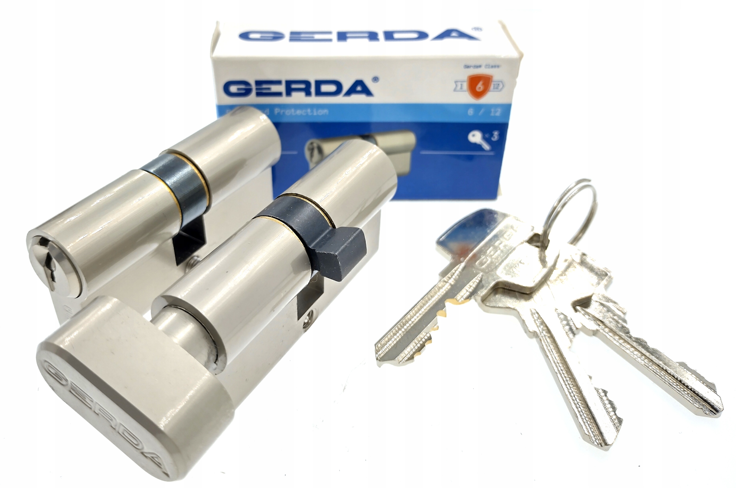 

Komplet wkładek Gerda Wk E1 35/45G nikiel -3 key