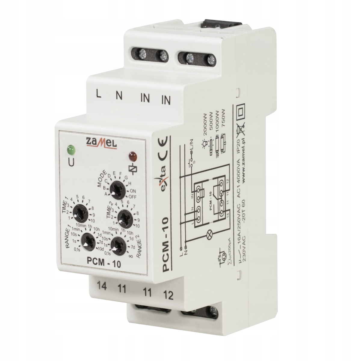 Przekaźnik 10-cio funkcyjny PCM-10 Exta Zamel