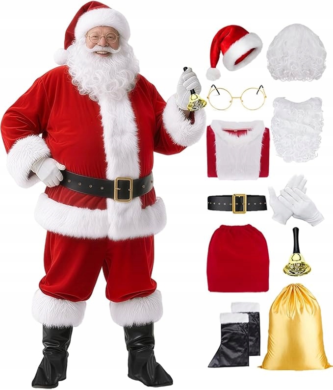Kostým svatého Mikuláše XXL – luxusní kostýmový set