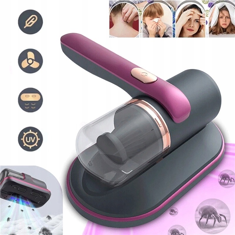 Eliminace Roztočů 10000 Kpa Vysavač S Uv-c Světlem Baterie 3000 Mah