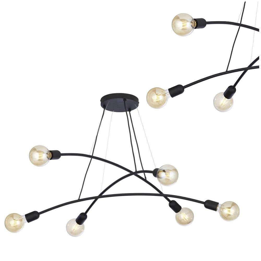 Minimalistické jednoduché čierne loftové závesné svietidlo Helix 2726 Tk Lighting