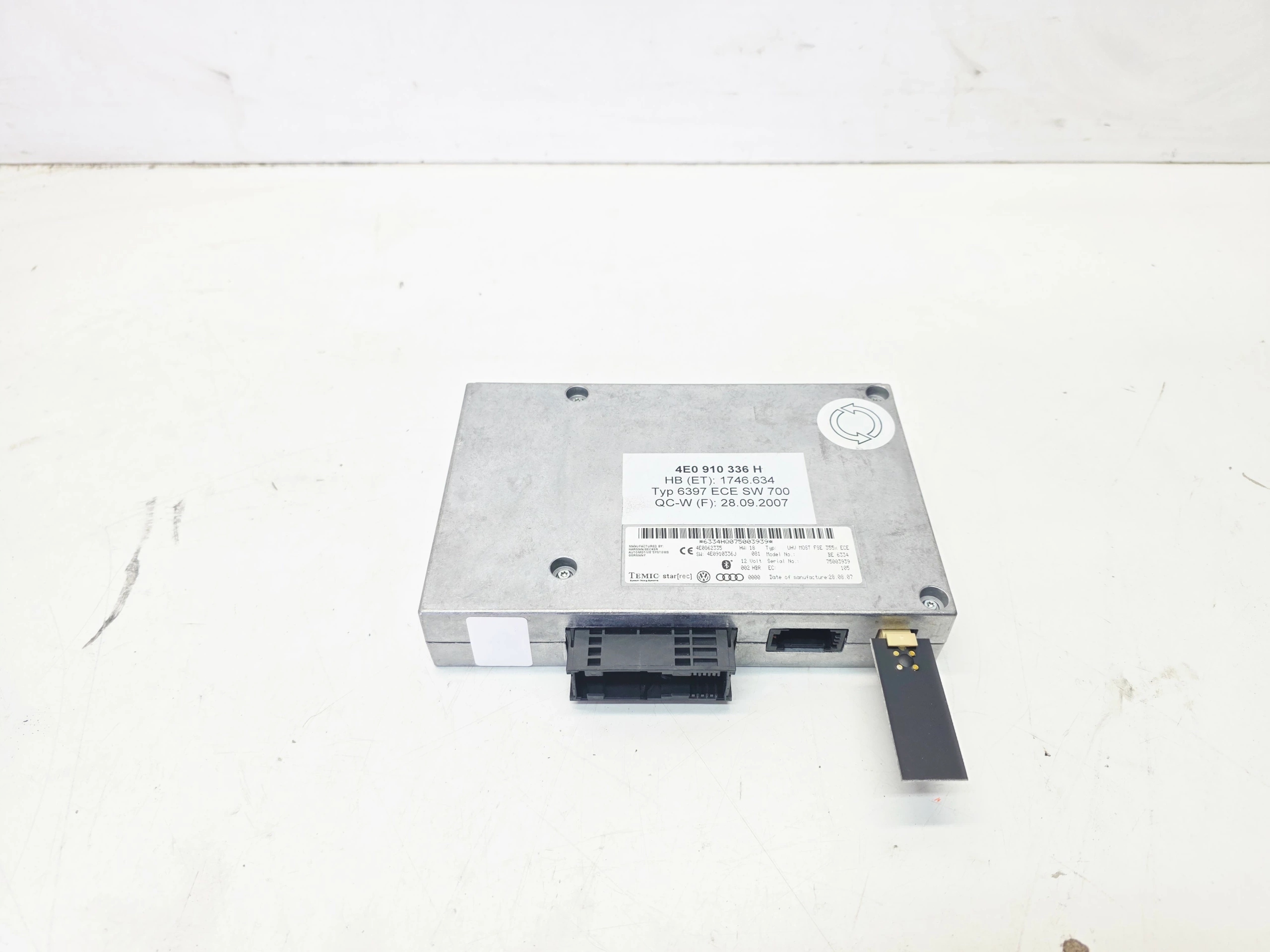 modul BLUETOOTH AUDI A4 A5 A6 Q5 Q7 4E0862335 4E0910336H