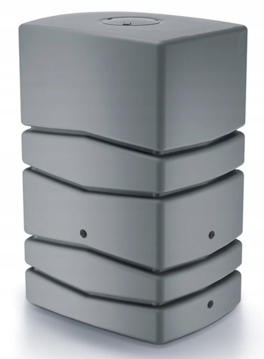 Nádrž na dešťovou vodu světle šedá, ozdobná, 450 l, Aqua Tower