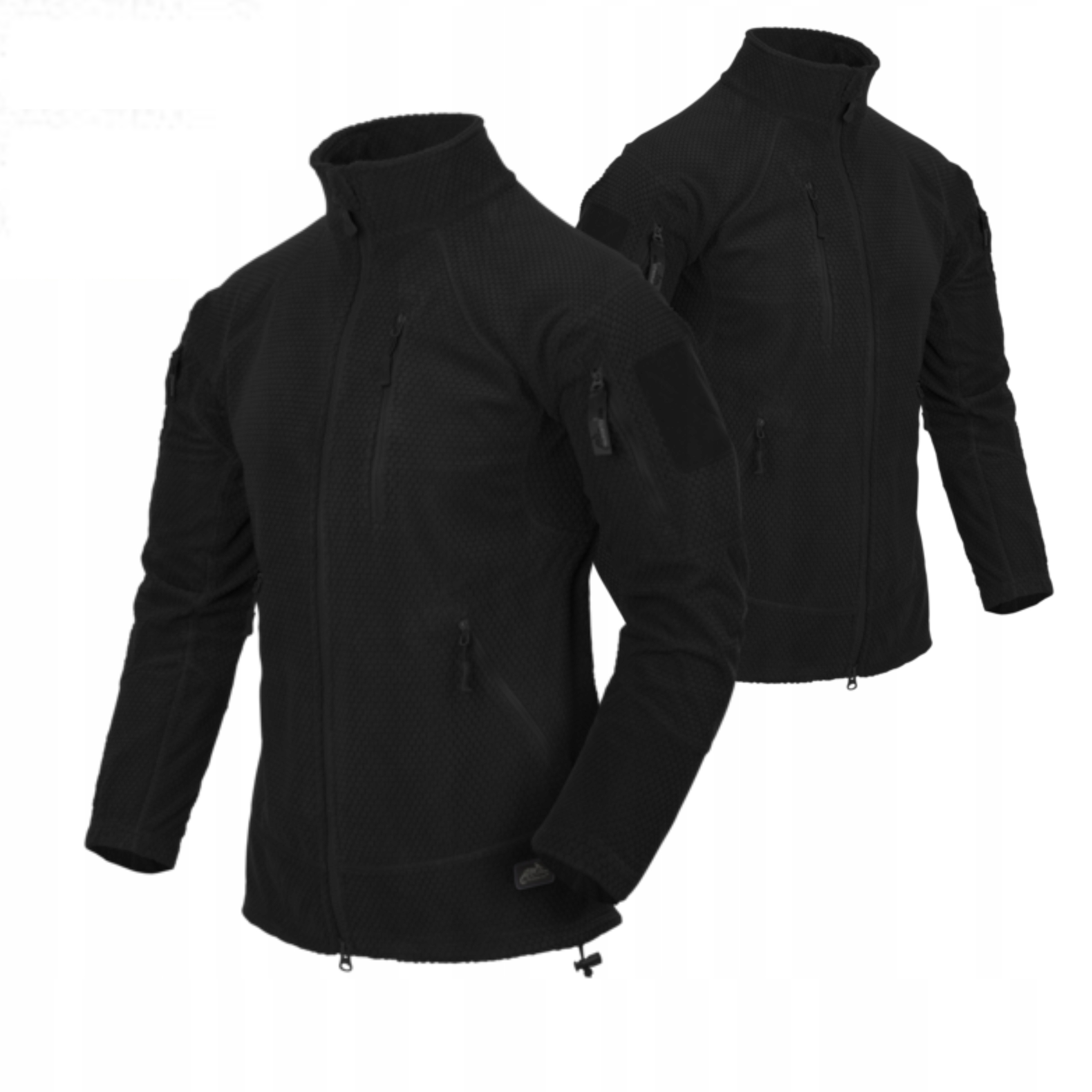 Teplá Rozepínací Lehká Mikina Fleecová Helikon Alpha Tactical Černá XL