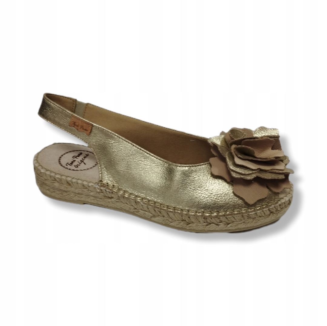 Sandály Toni Pons Erics-Fa Zlaté espadrilky Kůže vel. 37