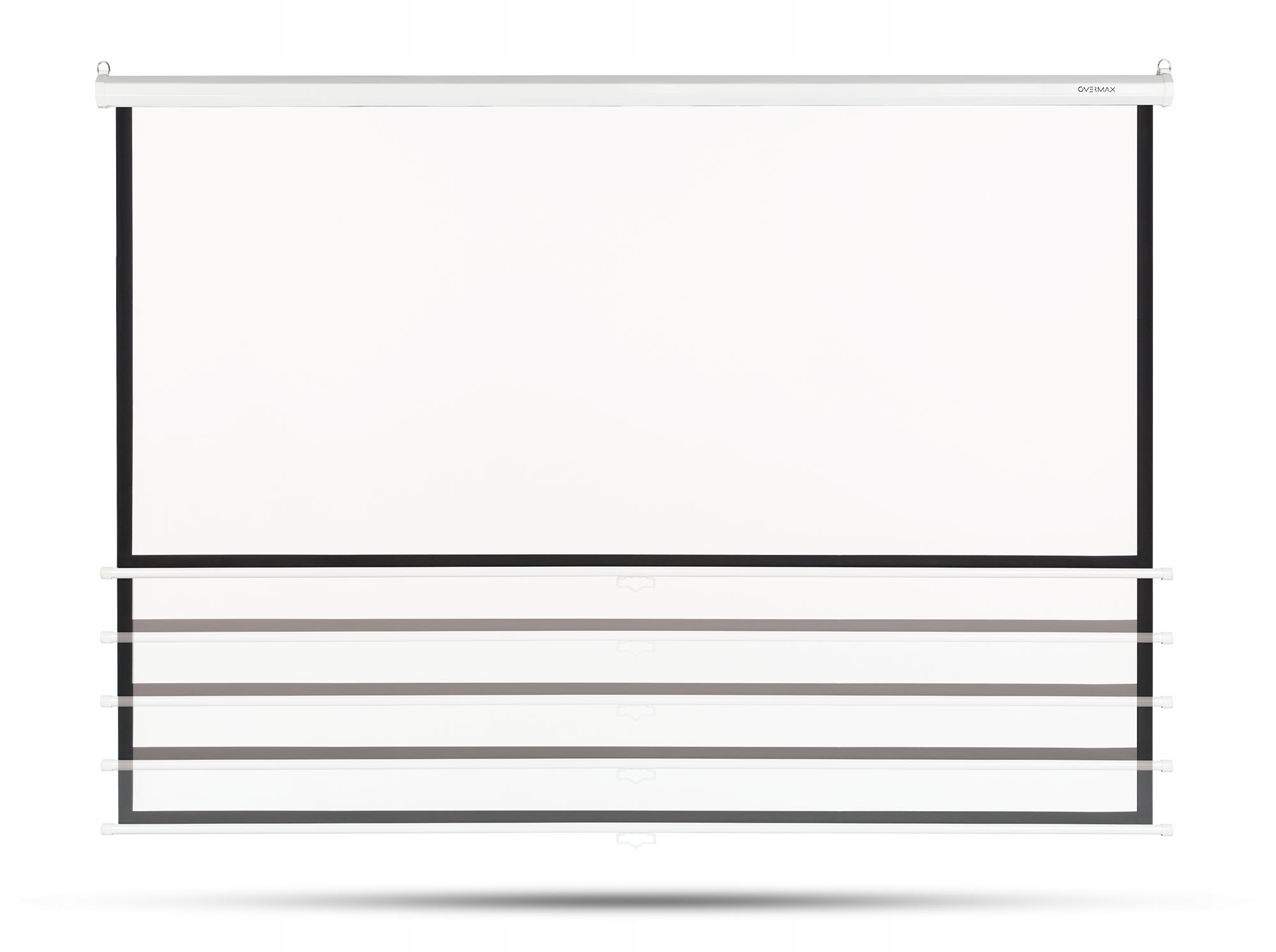 EKRAN PROJEKCYJNY OVERMAX ELEKTRYCZNY 120 CAL DUŻY KINO DOMOWE PILOT 16:9 Mechanizm zwijania elektryczny