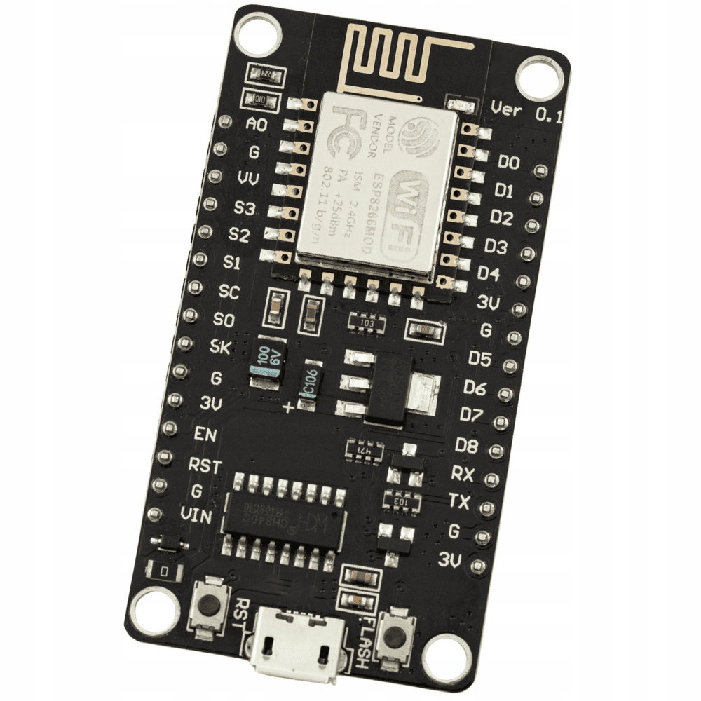 Moduł WIFI ESP8266 + NodeMCU V3 Arduino WIFI IoT MicroUSB CH340 do ...
