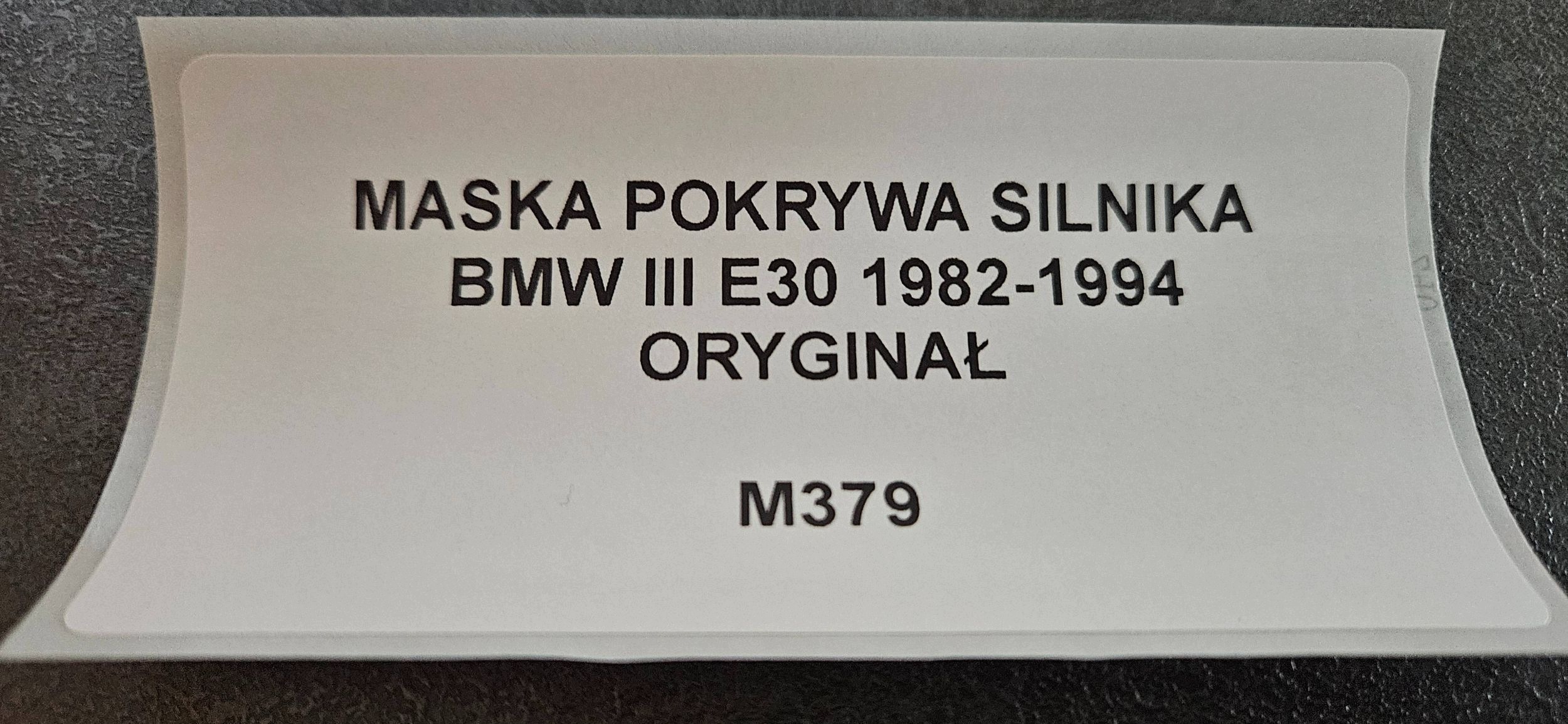cofano anteriore BMW 3 E30