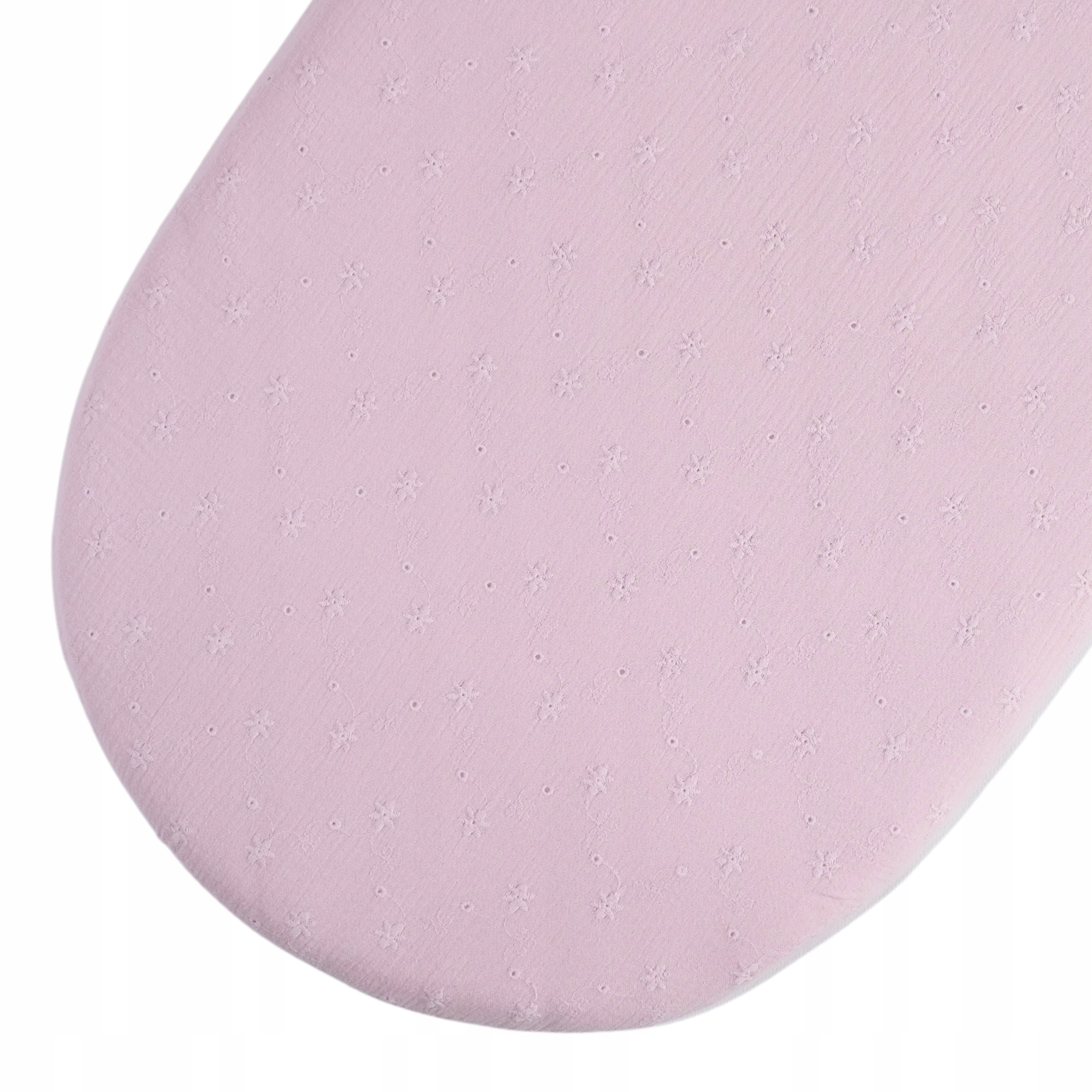 PRZEŚCIERADŁO DO GONDOLI WÓZKA KOSZA MOJŻESZA BRUDNY RÓŻ Z HAFTEM LIKEMOSES