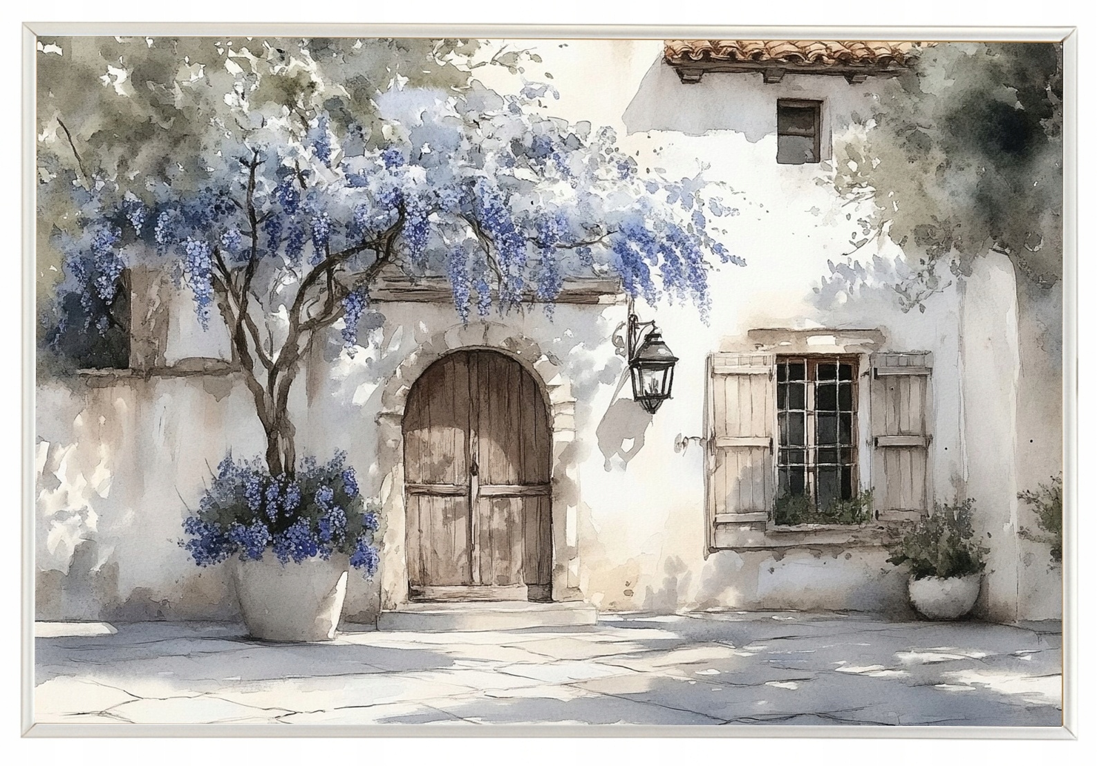 Plakát Rámeček Konstrukčním Důmem Provence Číjový Dům Francie Vintage 60x40