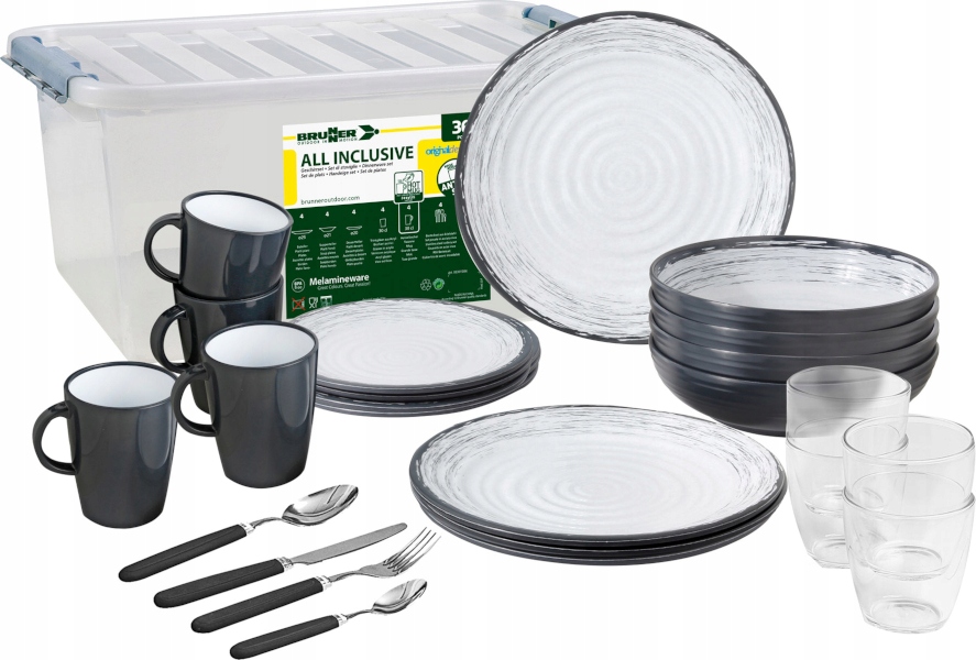 Меламіновий набір посуду BRUNNER GRANADA 36 шт.