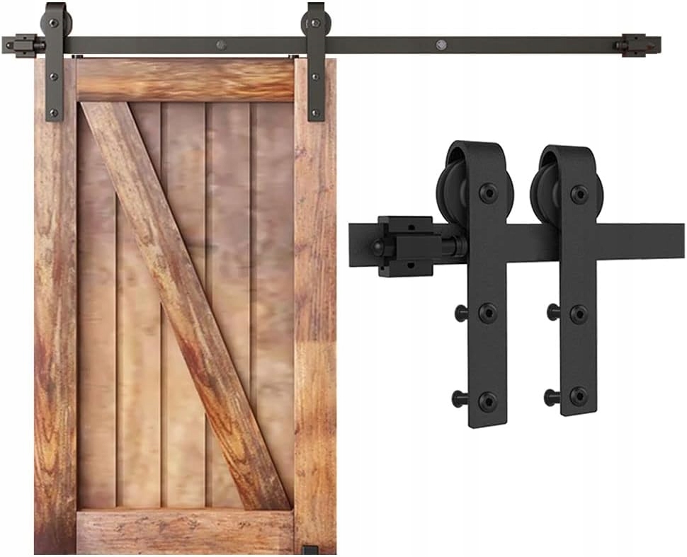Sada kování pro posuvné dveře 183 cm Systém vedení Loft Robustní