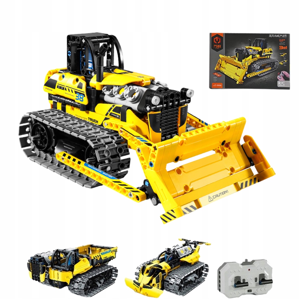 KLOCKI KONSTRUKCYJNE ZDALNIE STEROWANY SPYCHARKA APP + PILOT DUŻY 542 EL. Typ klocki konstrukcyjne