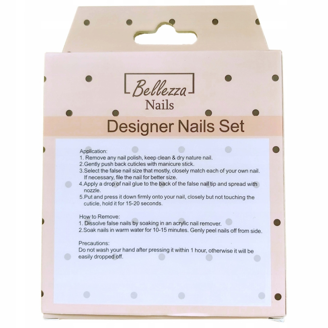 TIPSY PAZNOKCIE SZTUCZNE TĘCZOWE -24szt. - ZU1 Kolor Inny kolor