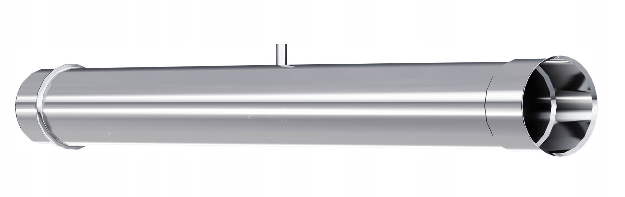 Ks Trubka kyselinovzdorná s měřícím hrdlem 140 mm, 0,5 mm, 1 m, komínová vložka
