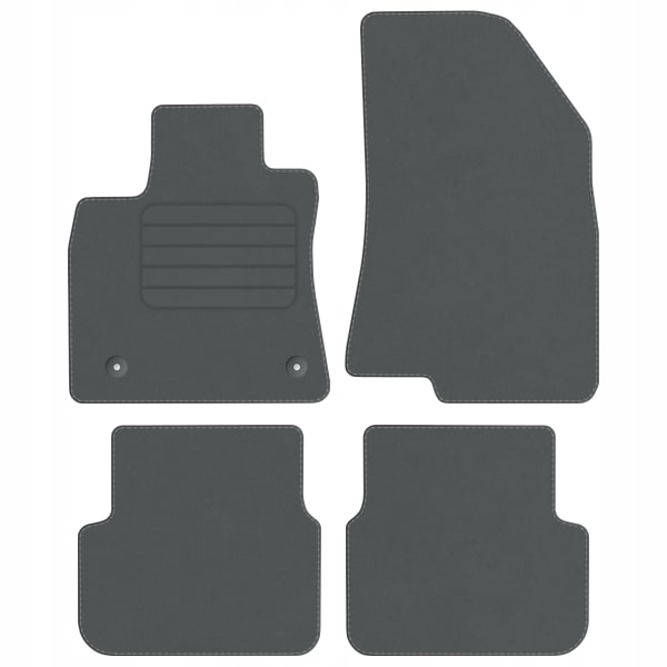 Dacia Logan III 2021- Velurové koberce Std Šedé