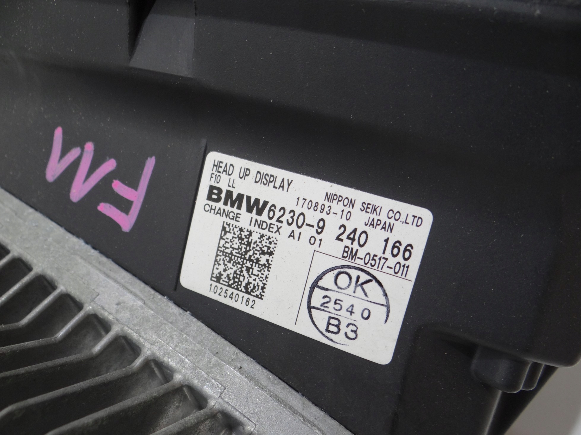 display HEAD UP BMW F10 F11 9240166