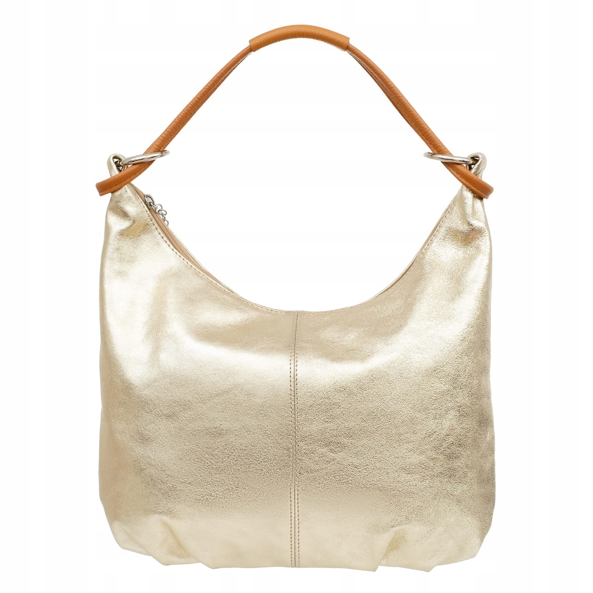 Dámská kožená kabelka Vera Pelle Canna Zlatá