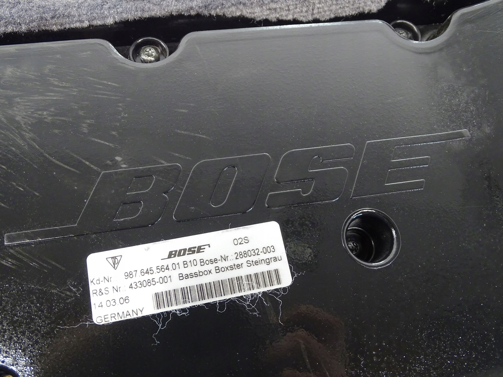 speaker SUBWOOFER BOSE PORSCHE BOXSTER 987 98764556401