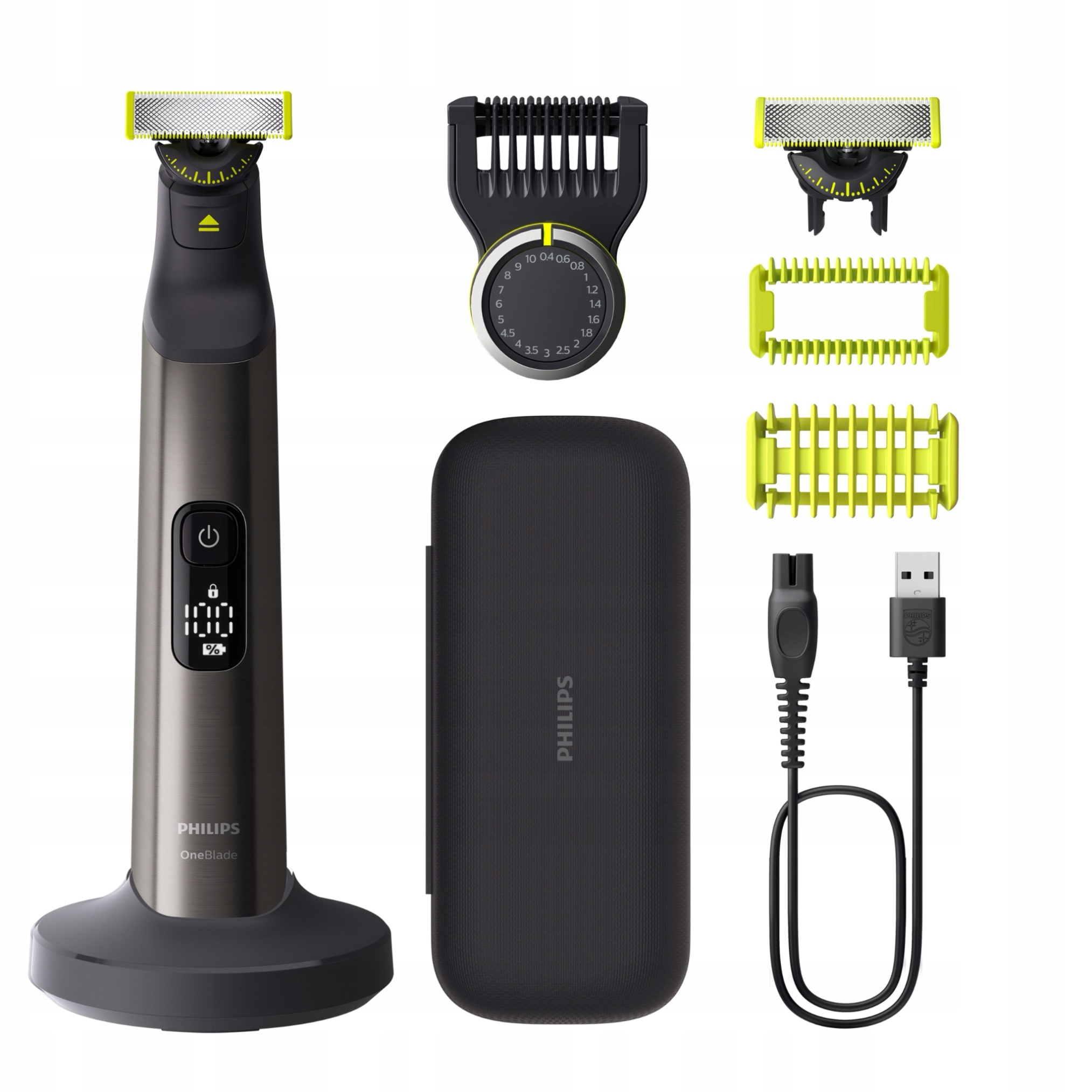 Fóliový holiaci strojček na fúzy Philips QP6652/61 strieborno-šedý